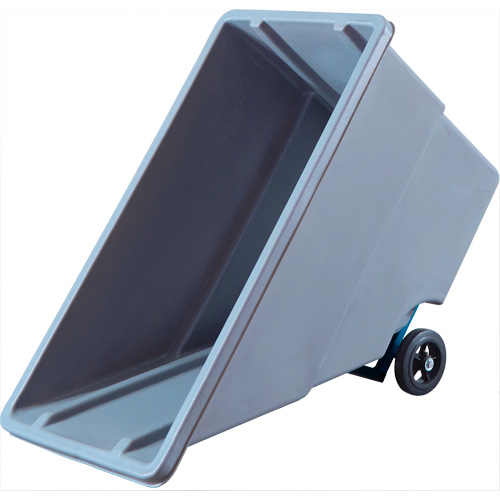 Chariot basculeur en acier, Poly&eacute;thyl&egrave;ne, 0,625 vg³, Capacit&eacute; de charge de 500 lb - KLETON 