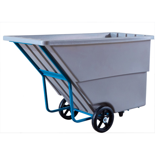 Tilt Truck, Polyethylene, 1.1 cu. yd., 1250 lbs. Load Capacity - KLETON 