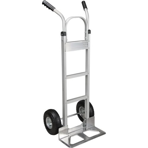 Knocked Down Hand Truck, Dual Handle, Aluminum, 50-5/8" Height, 500 lbs. Capacity - KLETON 