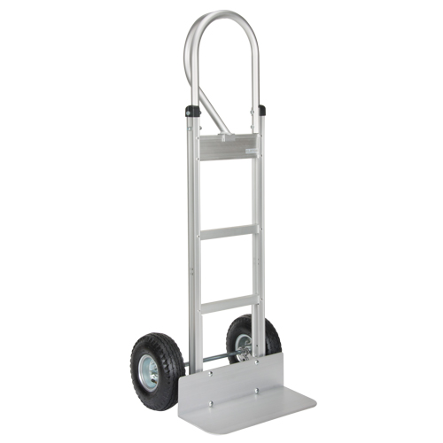 Knocked Down Hand Truck, P-Handle Handle, Aluminum, 52-1/8" Height, 500 lbs. Capacity - KLETON 