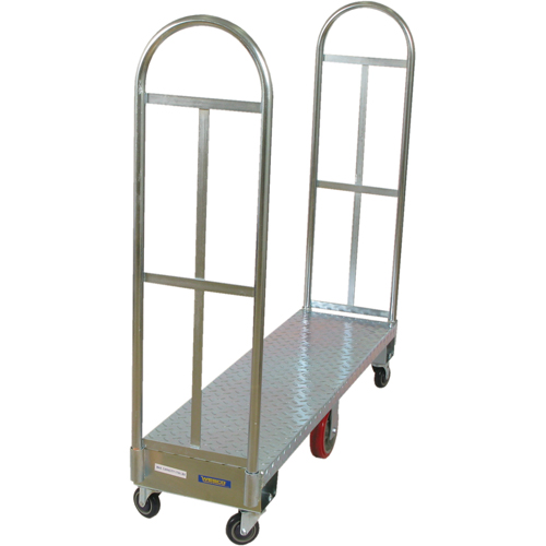 U-Boat Platform Truck, 60" L x 18" W, 1750 lbs. Capacity, Polyurethane Casters - Wesco 273292
