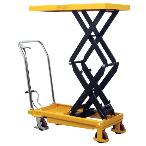 Table &eacute;l&eacute;vatrice &agrave; ciseaux hydraulique, 19,5" lo x 35,5" la/35-1/2" lo x 19-1/2" la, Acier, Capacit&eacute; 770 lb - Wesco 260204