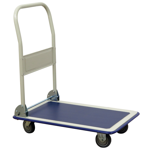 Folding Handle Platform Truck, Steel, 440 lbs., 29" L x 19" W, 32-1/2" High - Wesco 272019