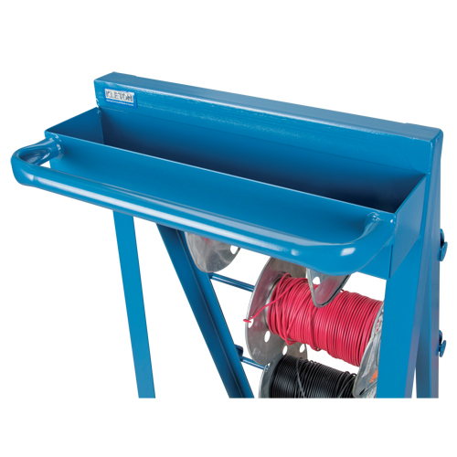Chariot portatif pour mat&eacute;riaux bobin&eacute;s, Acier, 4 Montants, 24-1/2" la x 49" h x 23" p, Capacit&eacute; de 400 lb - KLETON 