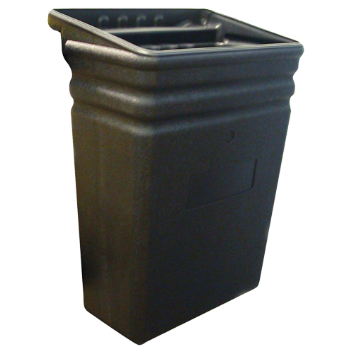 Plastic Refuse Bin for Utility Cart - Gray Tools 97403B-U