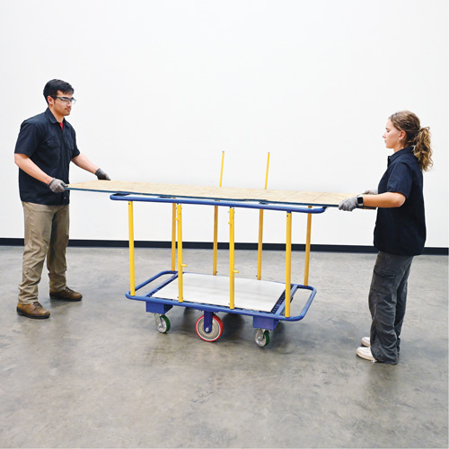 Chariot horizontal pour panneaux, 63-7/16" x 28-1/2" x 40-15/16", Capacit&eacute; 2000 lb - Vestil PANEL-H