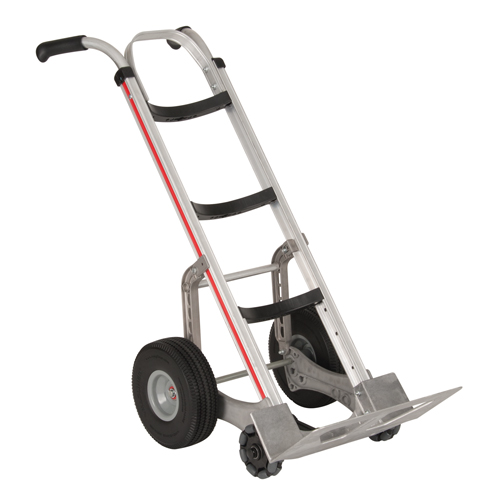 Diable autostabilisant, Prise Double, Aluminium, Hauteur de 55'', Capacit&eacute; 500 lb - Magliner HRA516UAC2A
