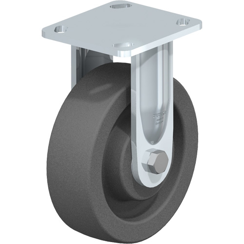 Impact-Resistant Caster, Rigid, 6-5/16" (160.3375 mm), Nylon, 1250 lbs. (567 kg.) - Blickle BEHS-SPOG 160K-14
