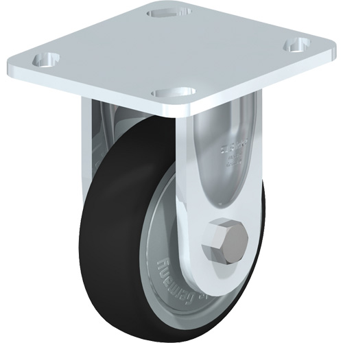 Roulette de haute qualit&eacute;, Fixe, 4" (101,6 mm), Polyur&eacute;thane thermoplastique, 440 lb (199,58 kg) - Blickle BKS-PATH 100KF-14