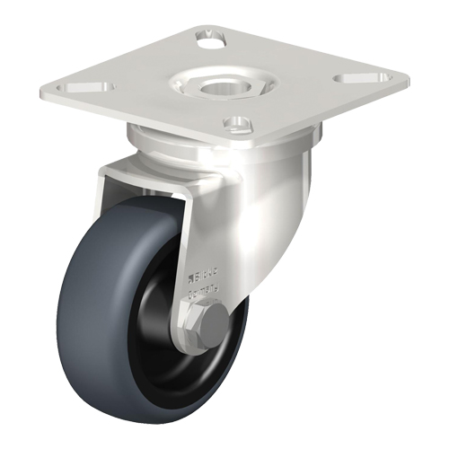 Caster, Swivel, 3" (76 mm), Thermoplastic Rubber-Elastomer, 165 lbs. (75 kg.) - Blickle LPXA-TPA 75G