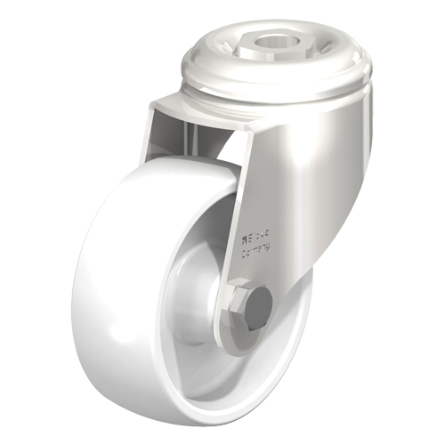 Impact-Resistant Nylon Caster, Swivel, 4" (102 mm) Dia., 265 lbs. (120 kg.) Capacity - Blickle LKRA-PO 101G