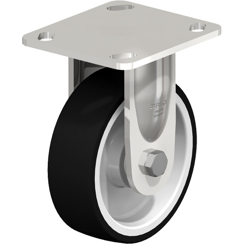 Roulette, Fixe, 5" (127 mm), Polyur&eacute;thane thermoplastique, 770 lb (349 kg) - Blickle BKSX-POTH 125KAD-14