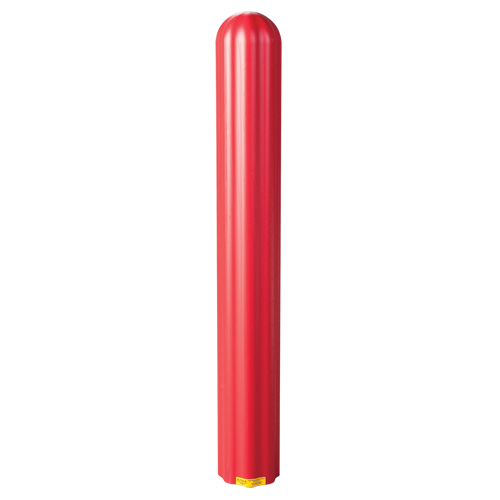 Ribbed Bollard Cover, 4" Dia. x 56" L, Red - Eagle Mfg. 1732R