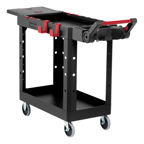 Heavy-Duty Adaptable Utility Cart, 2 Tiers, 25-1/5" x 36" x 51-1/2", 500 lbs. Capacity - Rubbermaid 1997208