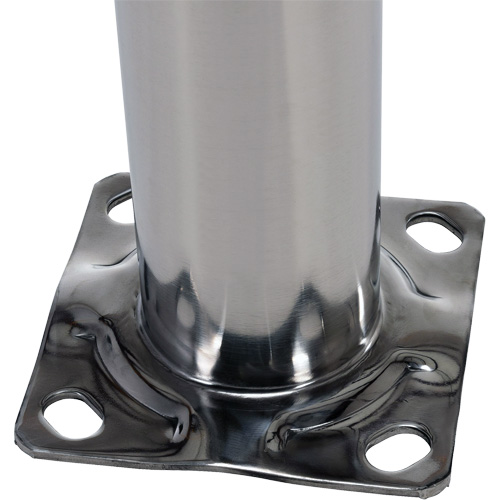 Safety Bollard, Stainless Steel, 36" H x 8" W, Silver - Vestil BOL-SS-36-4.5