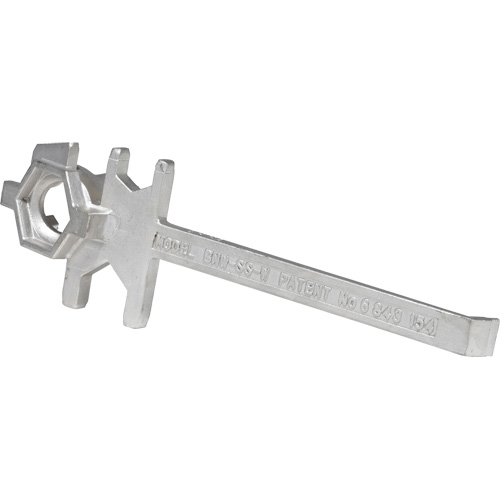 Drum Wrench, 3/4"/2" Opening, 9-1/2" Handle, Stainless Steel - Vestil BNW-SS-W