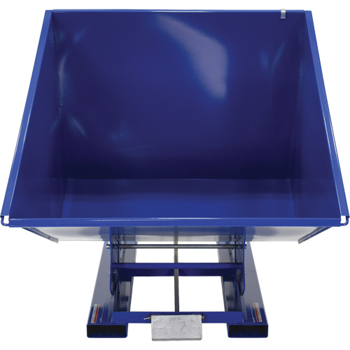 Self-Dumping Hopper, Steel, 2 cu.yd., Blue - Vestil D-200-HD