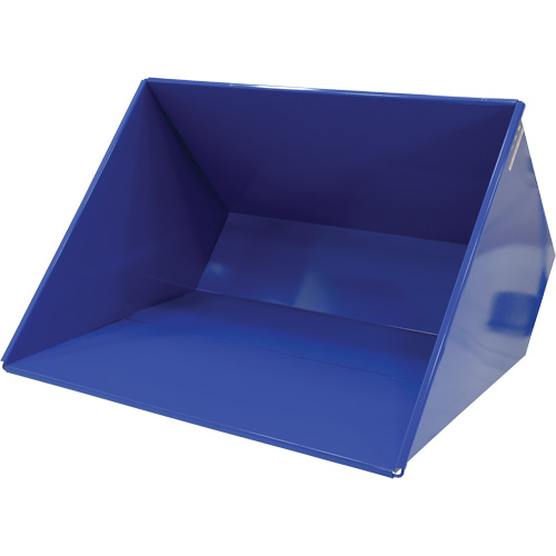 Self-Dumping Hopper, Steel, 3 cu.yd., Blue - Vestil D-300-HD