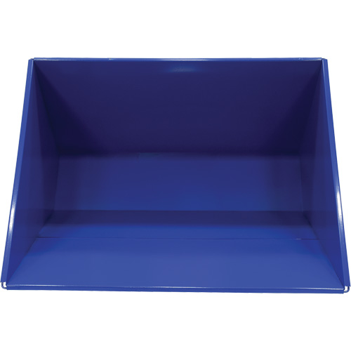 Self-Dumping Hopper, Steel, 3 cu.yd., Blue - Vestil D-300-HD