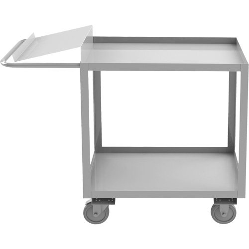 Chariot de pr&eacute;paration de commande de calibre industriel, 39" h x 18-1/8" la x 45" p, 2 Tablettes, Capacit&eacute; 1200 lb - Durham Manufacturing SOPC1618302ALU5PU