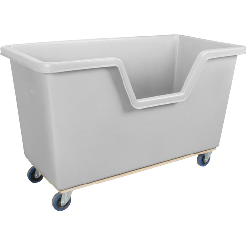 Easy Access Box Truck, Polyethylene, 63" L x 34-1/4" W x 38-1/2" H, 24 cu. ft. Volume, 1200 lbs. Capacity - KLETON 