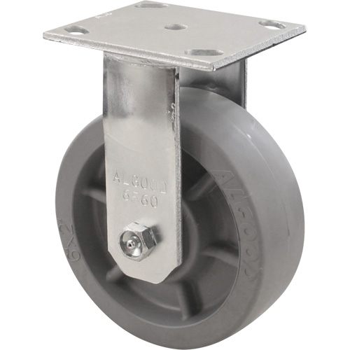 Roulette Emaxx, Fixe, 4" (101,6 mm), Envirothane, 1000 lb (453,6 kg) - Algood RE6543-A38H-UG-RB