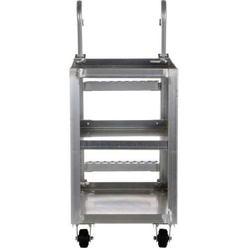 Chariot de pr&eacute;l&egrave;vement de stock, Aluminium, 21-7/8" la x 40" p, 3 tablettes, Capacit&eacute; 660 lb - Vestil SPA3-2236