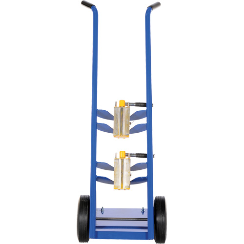 Magnetic Cylinder Hand Truck, Rubber Wheels, 12" W x 5" L Base, 350 lbs. - Vestil MCHT-350