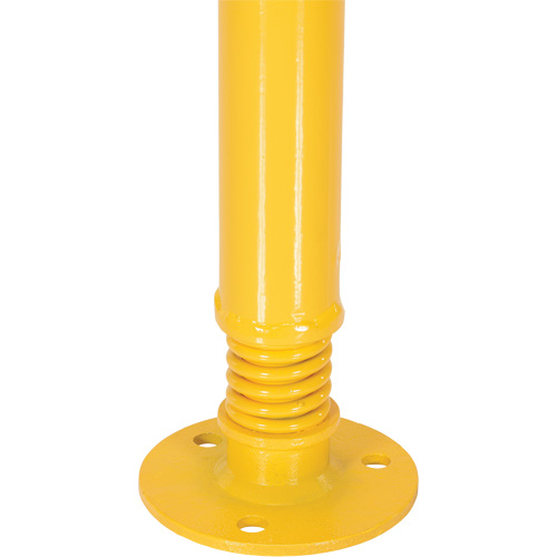 Borne de protection &agrave; ressort, Acier, 42" h x 2-1/8" la, Jaune - Vestil SPBOL-42