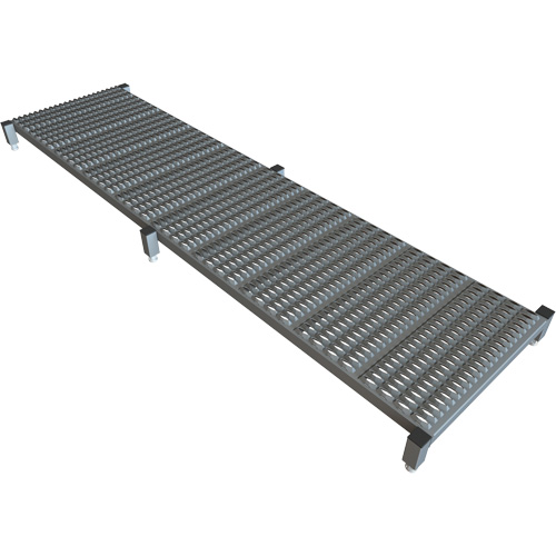 Adjustable Height One-Step Work Platform, 24" W x 97" D, 800 lbs. Capacity, All-Welded - Tri-Arc Manufacturing WLOS997242