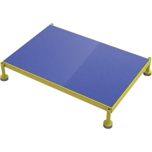 Adjustable Height One-Step Work Platform, 24" W x 36" D, 800 lbs. Capacity, All-Welded - Tri-Arc Manufacturing MCOS36245