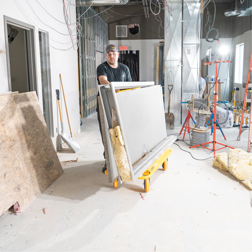 3000 Series Wall Hauler Drywall Cart - Metaltech I-BMD3131YGR
