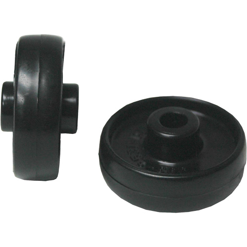 Lobby Pro&reg; Upright Dust Pan Wheels - Rubbermaid FG2531L4BLA