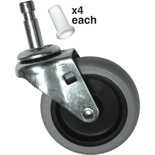 Cart Caster Kit - Rubbermaid Specialmade FG3421L60000