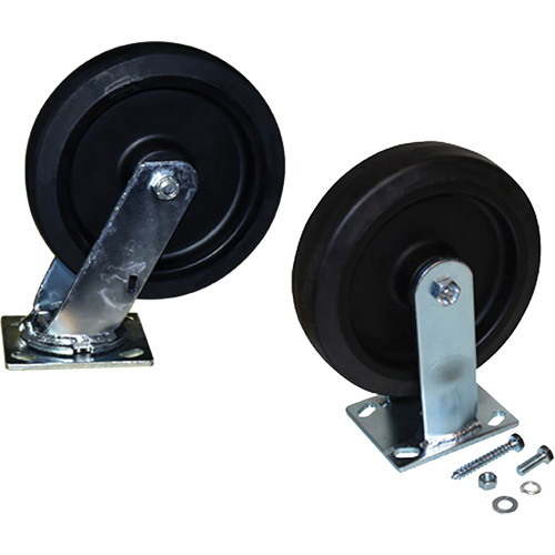 Ensemble de roulettes de rechange pour chariots &agrave; plateforme - Rubbermaid Specialmade FG4436L80000