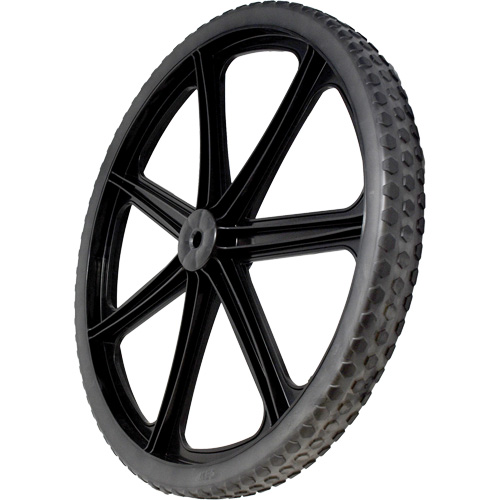 Roue &agrave; sept rayons pour brouettes Big Wheel - Rubbermaid Specialmade FG7888M1BLA