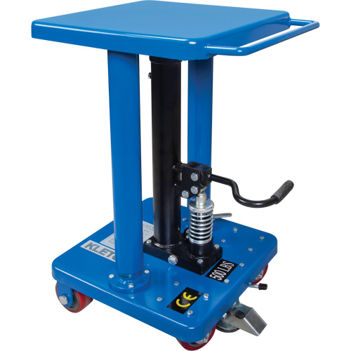 Hydraulic Work Table, 18" L x 18" W, Steel, 500 lbs. Capacity - KLETON 