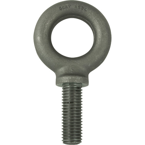 Alloy Steel Eye Bolt, 1-1/2" Dia., 2" L, 6400 lbs./6400 lbs. (3.2 tons) Capacity - Gray Tools AS24