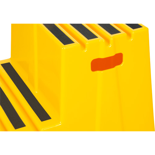 Industrial Step Stool, 2 Steps, 26" x 22-7/16" x 19-11/16" High - KLETON 