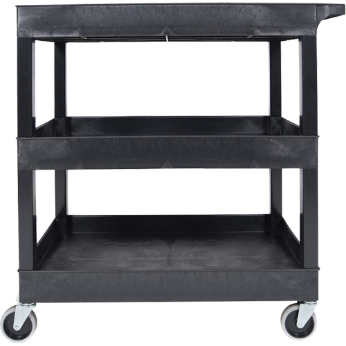 Tub Cart, 3 Tiers, 35-1/4" x 36-1/4" x 18", 300 lbs. Capacity - Luxor H. Wilson EC111-B