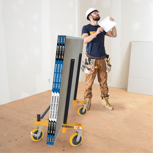 Buildman H-Cart Multi-Use Drywall Cart - Metaltech I-BMDHER31YGR