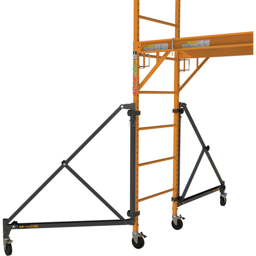 Ensemble de stabilisateurs universels avec roues - Metaltech I-BMSO4TT