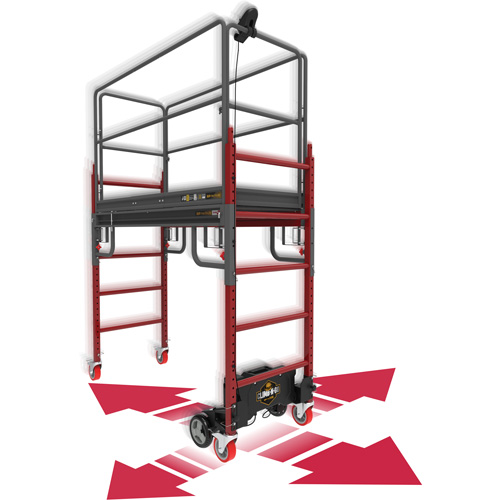 Trousse compl&egrave;te d'&eacute;chafaud motoris&eacute; Buildman Baker 6', 31" p x 118-3/4" h - Metaltech I-CNGBMK