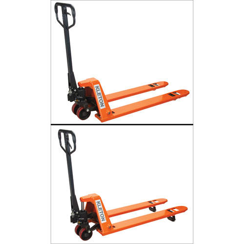 Transpalettes hydrauliques &agrave; profil bas, 48" lo x 20,5" la, Capacit&eacute; de 3300 lb - KLETON 