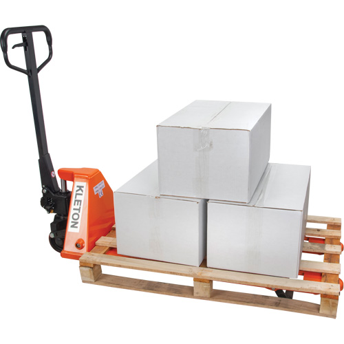 Transpalettes hydrauliques &agrave; profil bas, 48" lo x 20,5" la, Capacit&eacute; de 3300 lb - KLETON 