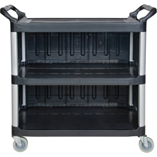 Utility Cart, 3 Tiers, 19-3/4" x 37-1/2" x 40-1/4", 250 lbs. Capacity - KLETON 