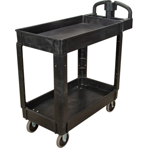 Chariot utilitaire, 2 tiers, 17-1/8" x 33-1/2" x 37-5/8", Capacit&eacute; 550 lb - KLETON 