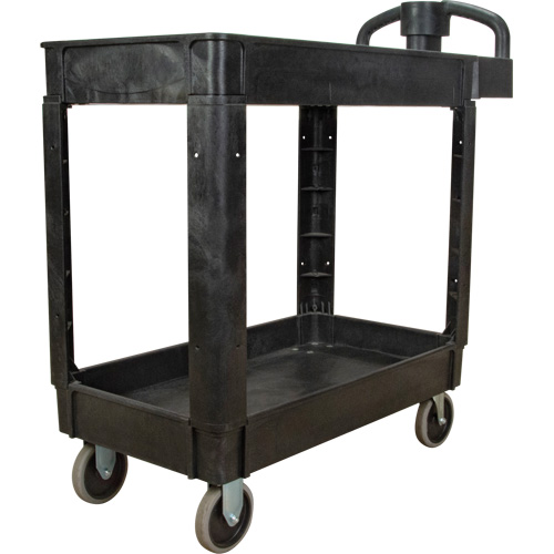 Chariot utilitaire, 2 tiers, 17-1/8" x 33-1/2" x 37-5/8", Capacit&eacute; 550 lb - KLETON 