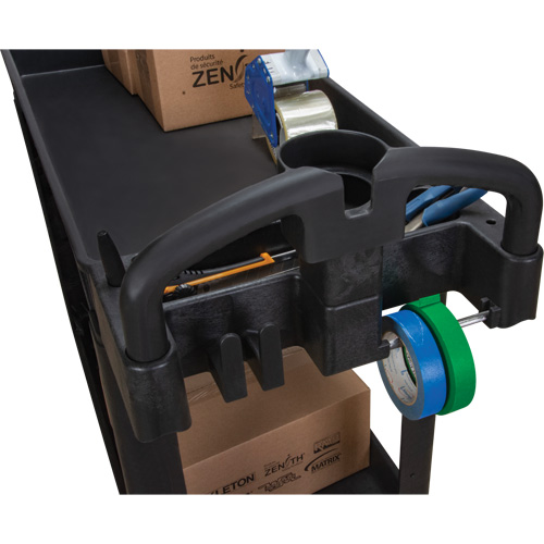 Chariot utilitaire, 2 tiers, 17-1/8" x 33-1/2" x 37-5/8", Capacit&eacute; 550 lb - KLETON 