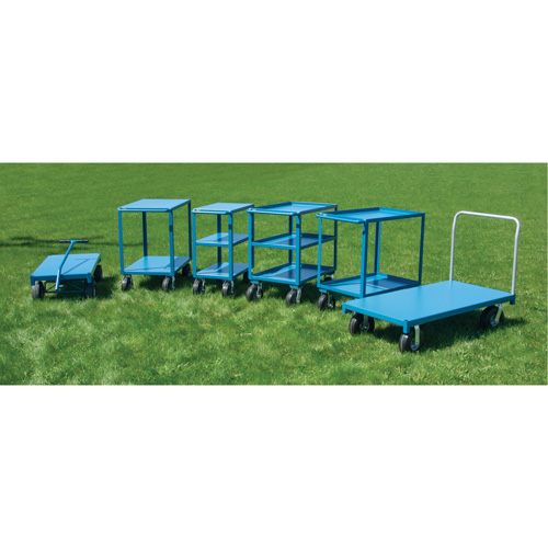 Outdoor Shelf Cart, 2 Tiers, 24" W x 39" H x 39" D, 1200 lbs. Capacity - KLETON 